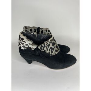 hobbs boots Bootie’s Women Size 39 US 8 Black Suede Made In Italy